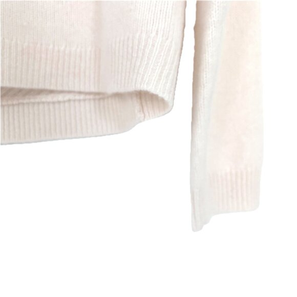 😊Joie 100% Cashmere Sweater Mock Neck 1/4 Zipper Front Long Sleeves Wm Sz L NWT - Picture 8 of 9